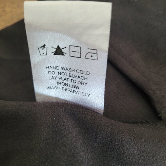 By the Way Desiree Faux Suede Wrap Dress -Black - Picture 11 of 12